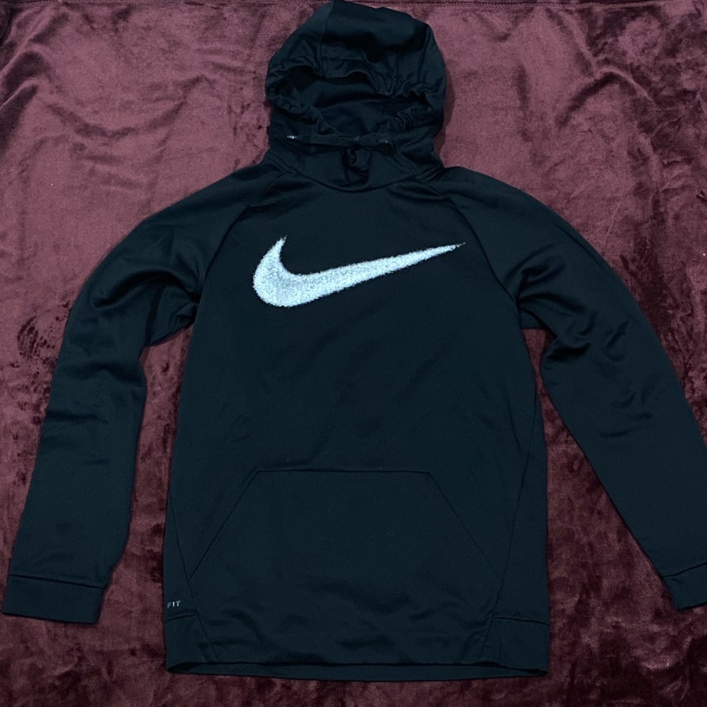 Mens Small Black Nike DriFit Hoodie